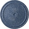 Ekena Millwork Trinity Ceiling Medallion (Fits Canopies up to 3"), Hand-Painted Americana Crackle, 22"OD x 1 3/4"P CM22TNAMC - alternate 1